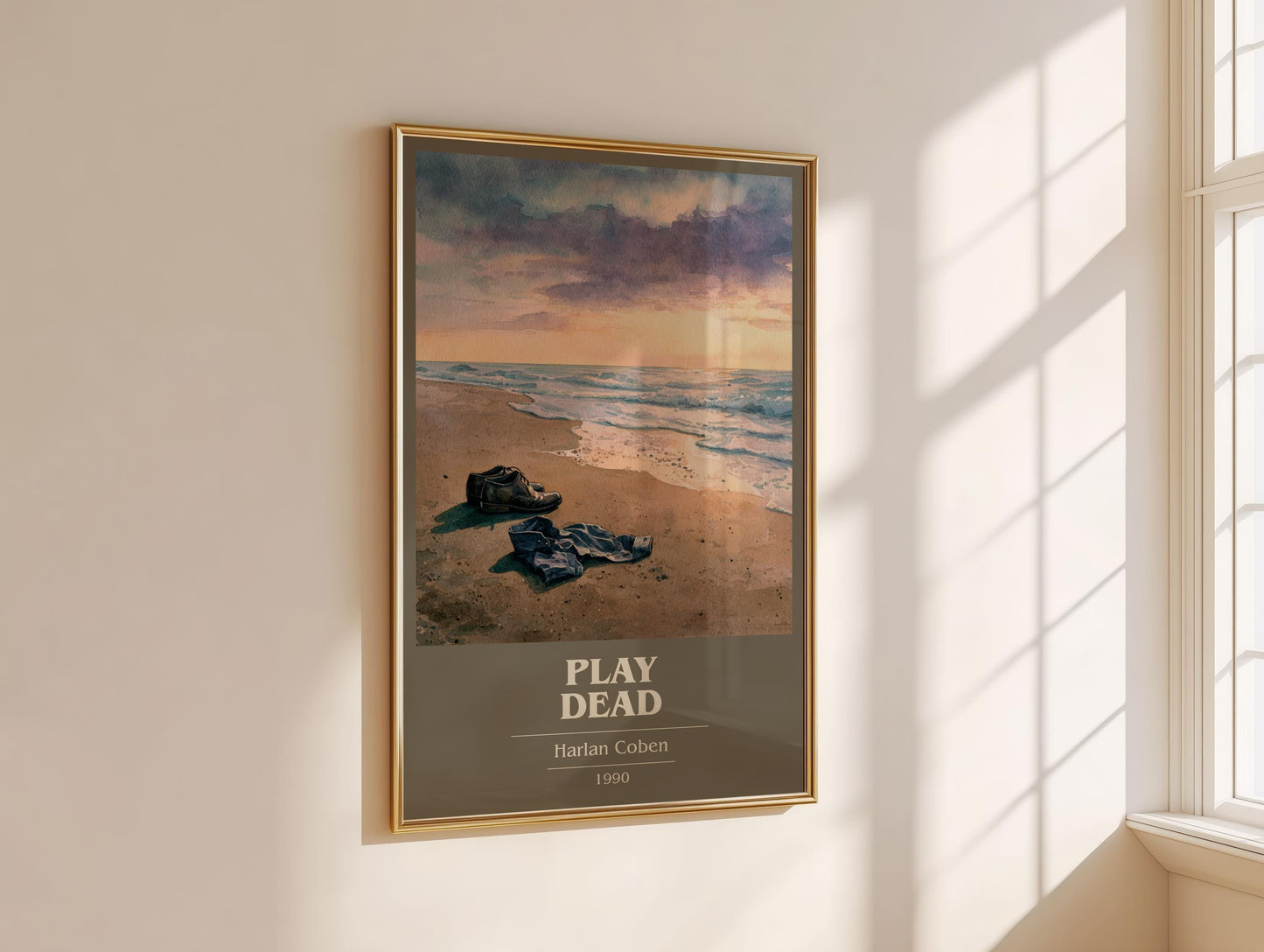 Play Dead by Harlan Coben | Book Poster | Literary Art Gift For Book Lover | Novel Inspired Wall Art | Free Delivery