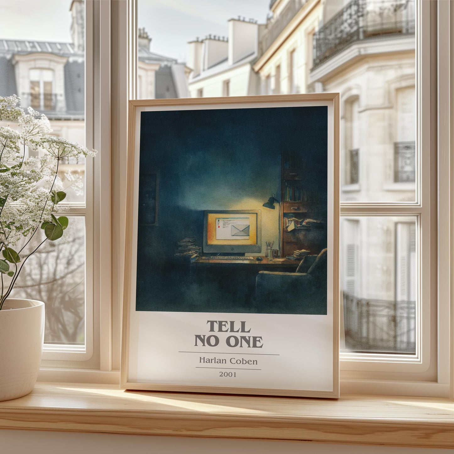 Tell No One by Harlan Coben | Book Poster | Literary Art Gift For Book Lover | Novel Inspired Wall Art | Free Delivery