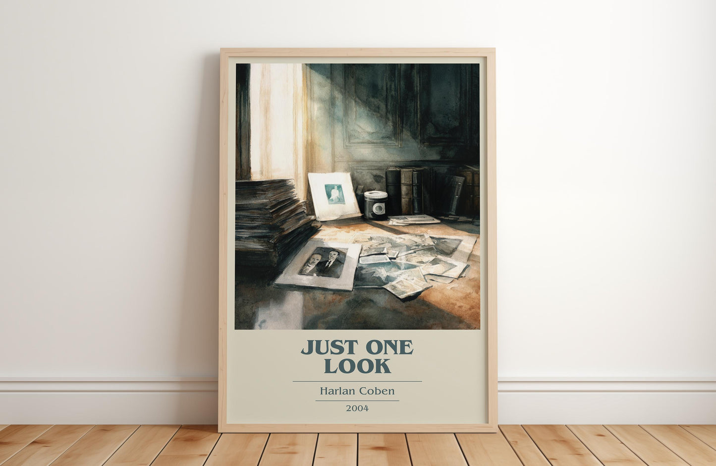 Just One Look by Harlan Coben | Book Poster | Literary Art Gift For Book Lover | Novel Inspired Wall Art | Free Delivery