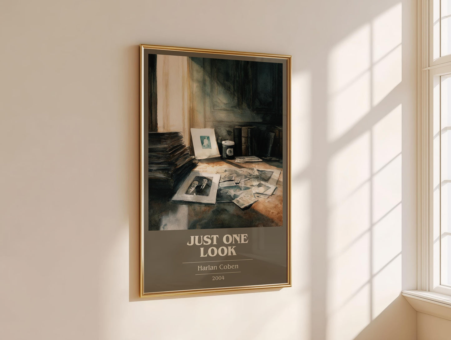 Just One Look by Harlan Coben | Book Poster | Literary Art Gift For Book Lover | Novel Inspired Wall Art | Free Delivery
