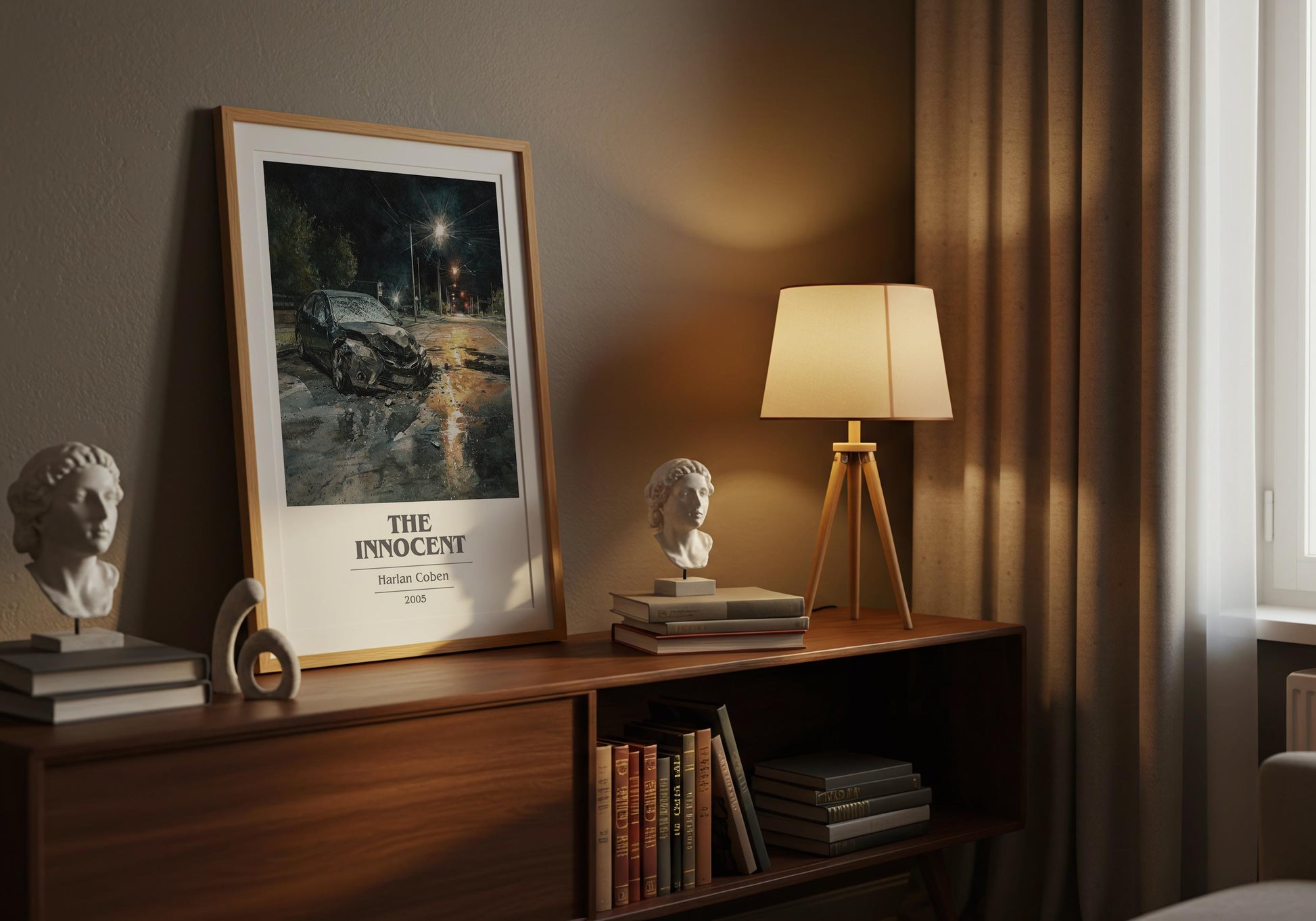 The Innocent by Harlan Coben | Book Poster | Literary Art Gift For Book Lover | Novel Inspired Wall Art | Free Delivery