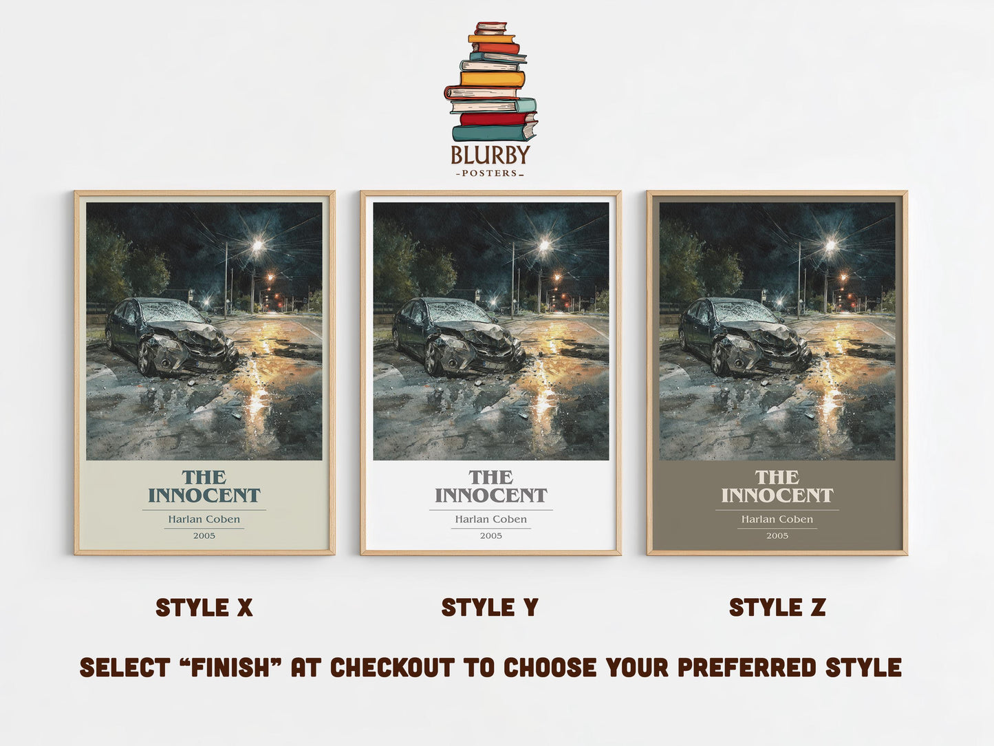 The Innocent by Harlan Coben | Book Poster | Literary Art Gift For Book Lover | Novel Inspired Wall Art | Free Delivery