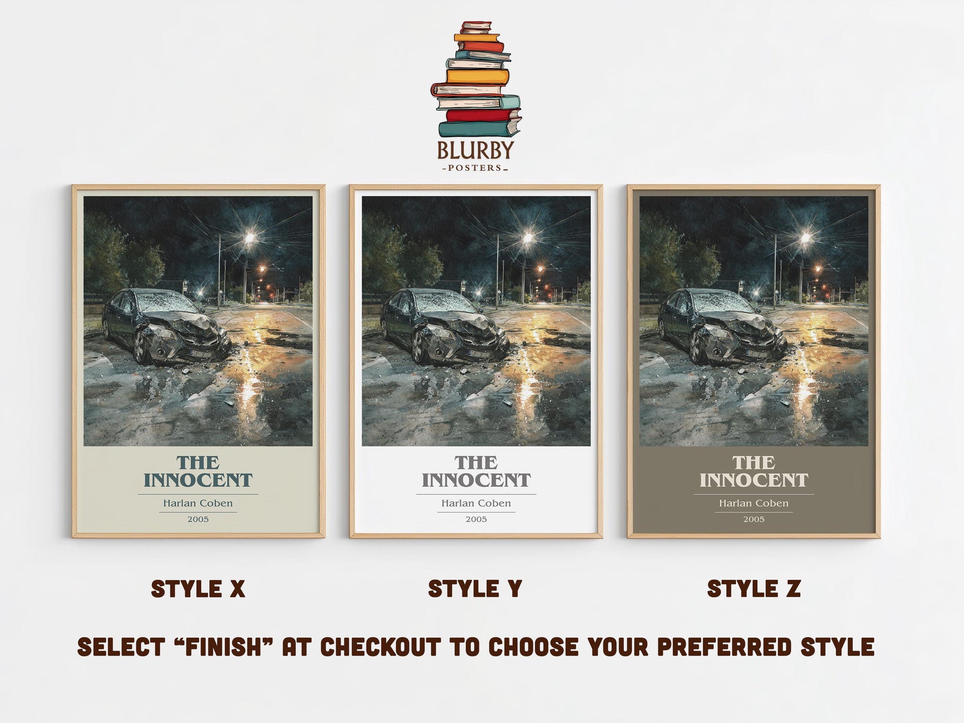 The Innocent by Harlan Coben | Book Poster | Literary Art Gift For Book Lover | Novel Inspired Wall Art | Free Delivery