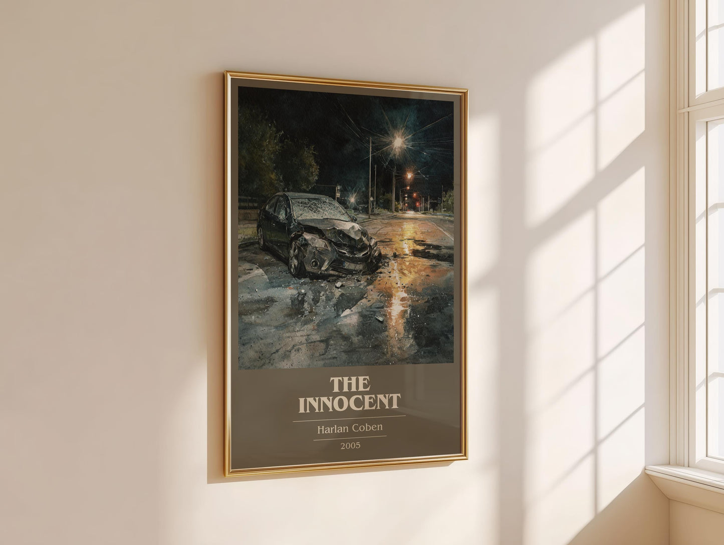 The Innocent by Harlan Coben | Book Poster | Literary Art Gift For Book Lover | Novel Inspired Wall Art | Free Delivery