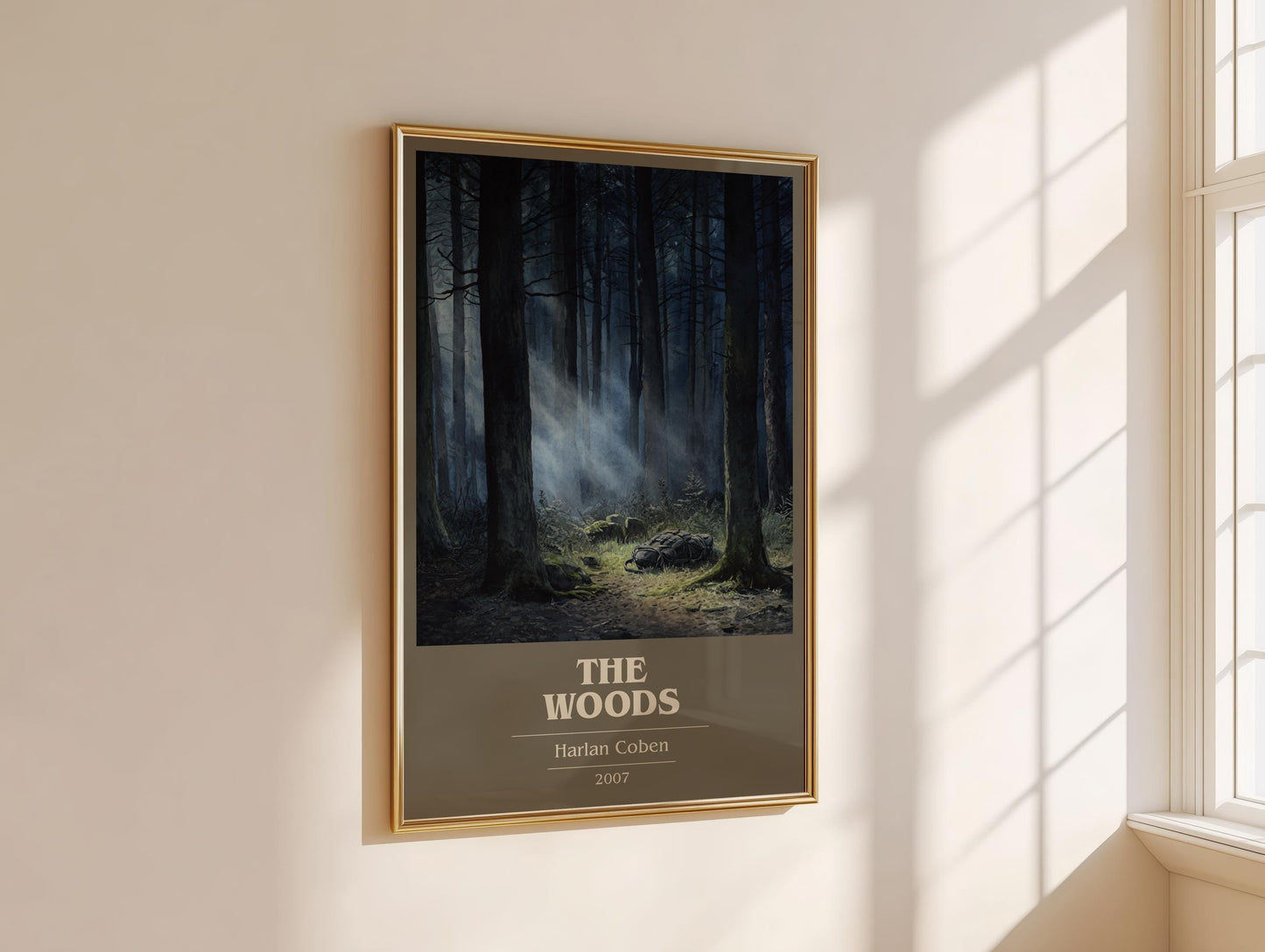 The Woods by Harlan Coben | Book Poster | Literary Art Gift For Book Lover | Novel Inspired Wall Art | Free Delivery