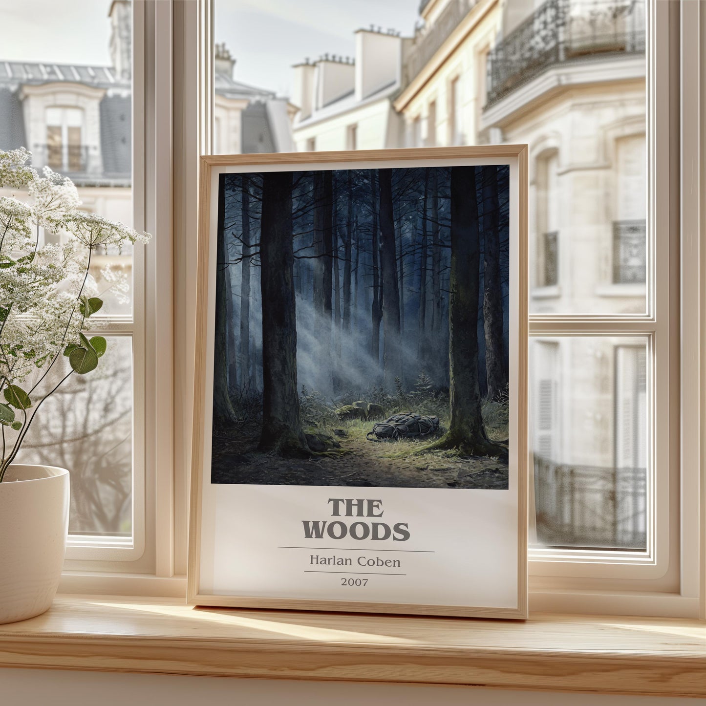 The Woods by Harlan Coben | Book Poster | Literary Art Gift For Book Lover | Novel Inspired Wall Art | Free Delivery