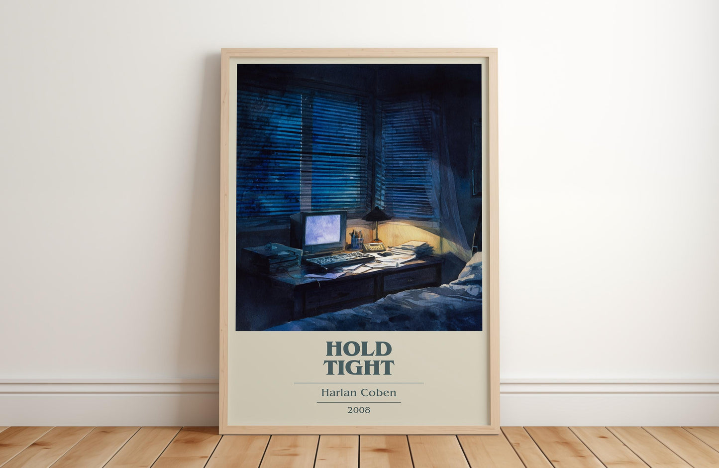 Hold Tight by Harlan Coben | Book Poster | Literary Art Gift For Book Lover | Novel Inspired Wall Art | Free Delivery