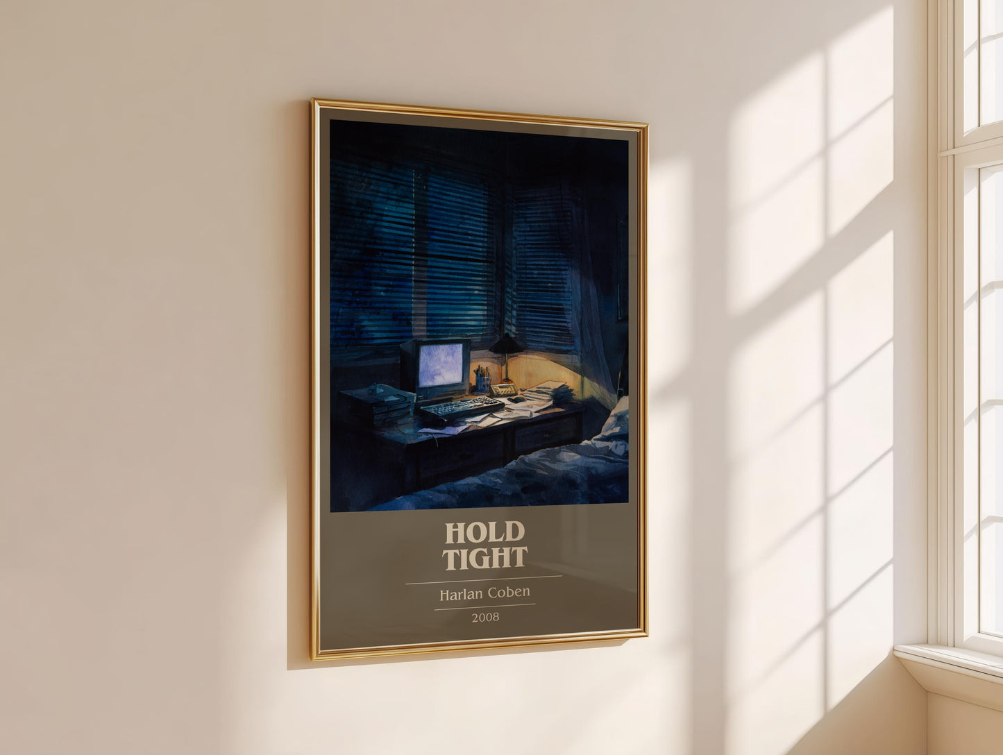 Hold Tight by Harlan Coben | Book Poster | Literary Art Gift For Book Lover | Novel Inspired Wall Art | Free Delivery