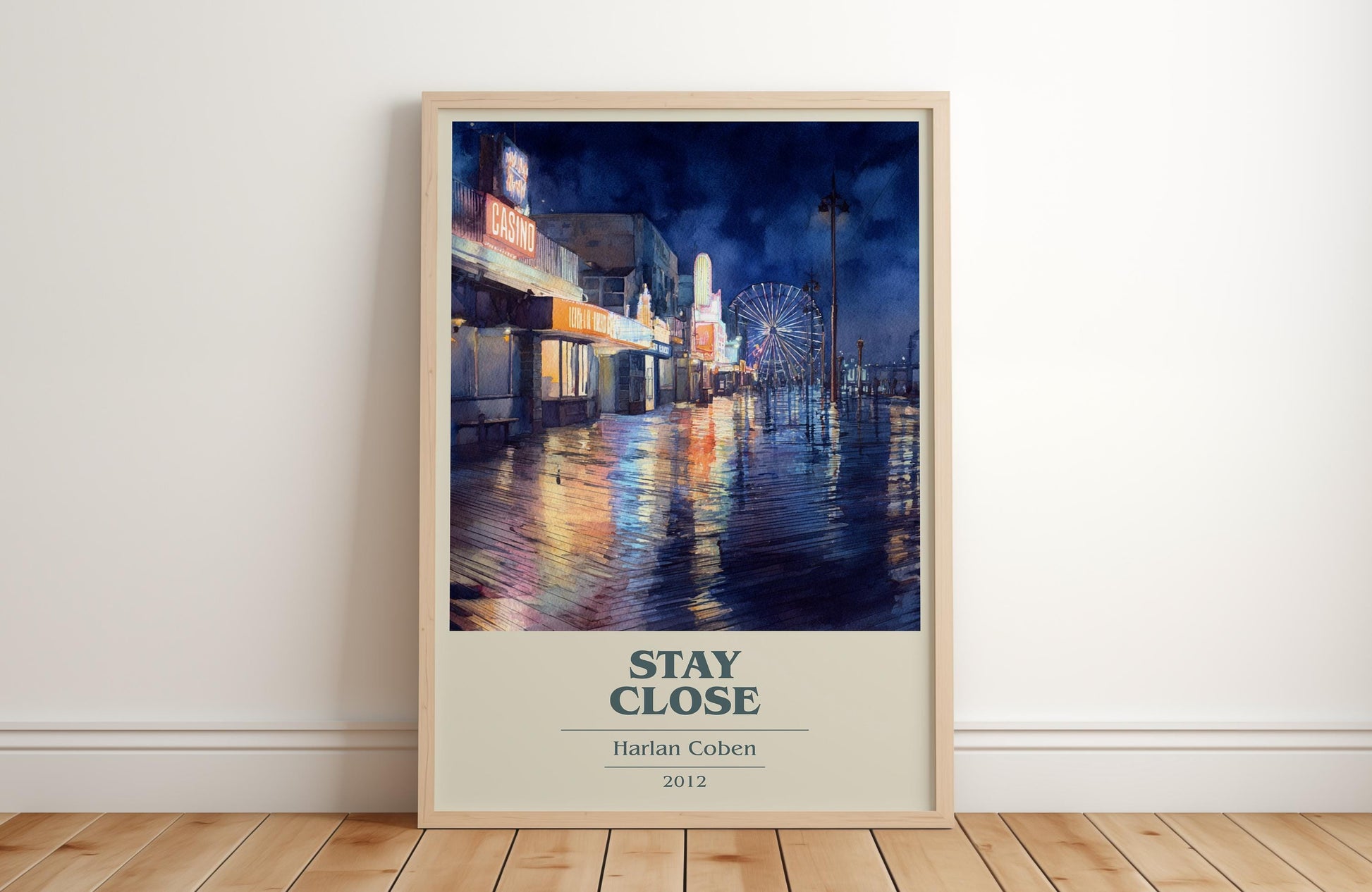 Stay Close by Harlan Coben | Book Poster | Literary Art Gift For Book Lover | Novel Inspired Wall Art | Free Delivery