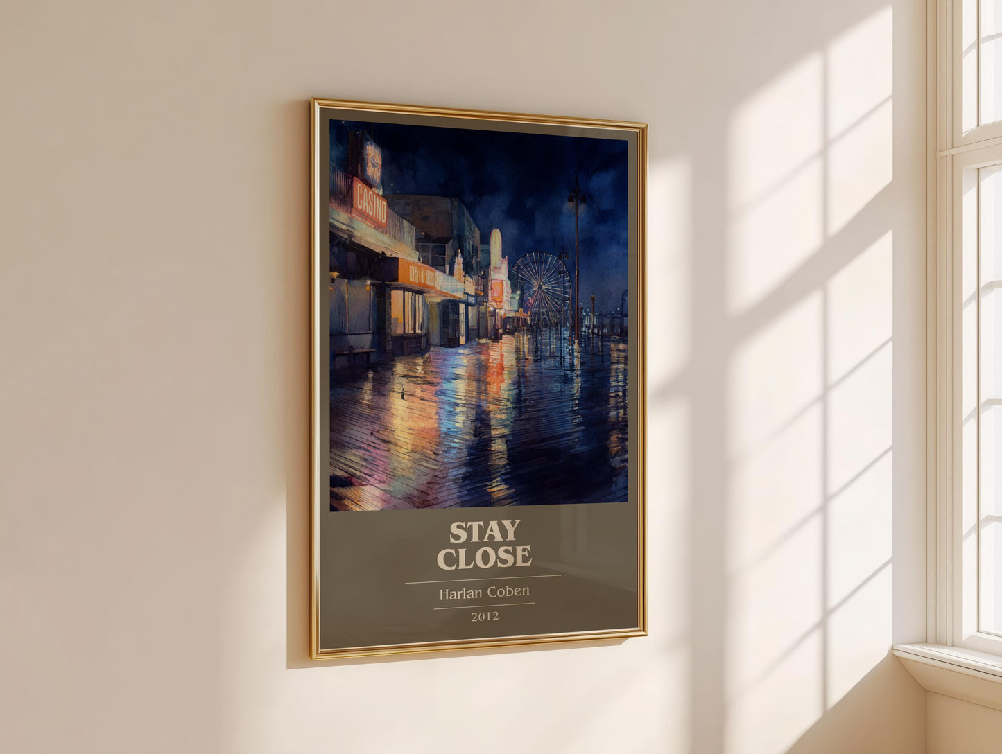 Stay Close by Harlan Coben | Book Poster | Literary Art Gift For Book Lover | Novel Inspired Wall Art | Free Delivery