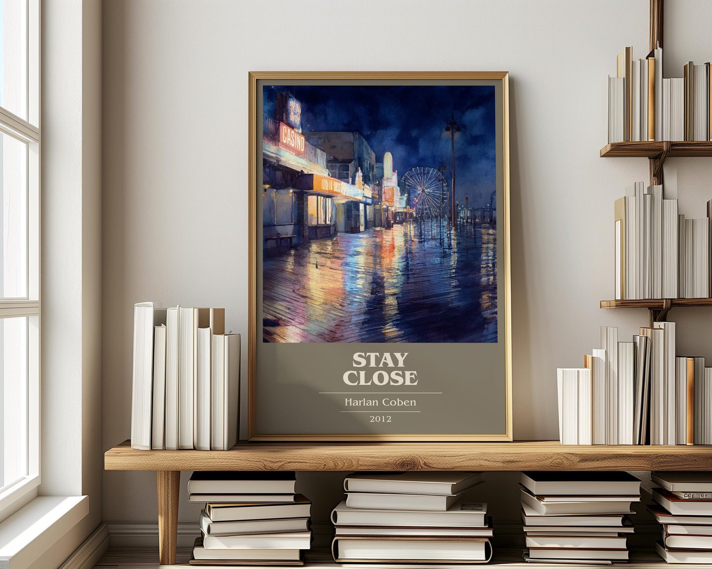 Stay Close by Harlan Coben | Book Poster | Literary Art Gift For Book Lover | Novel Inspired Wall Art | Free Delivery