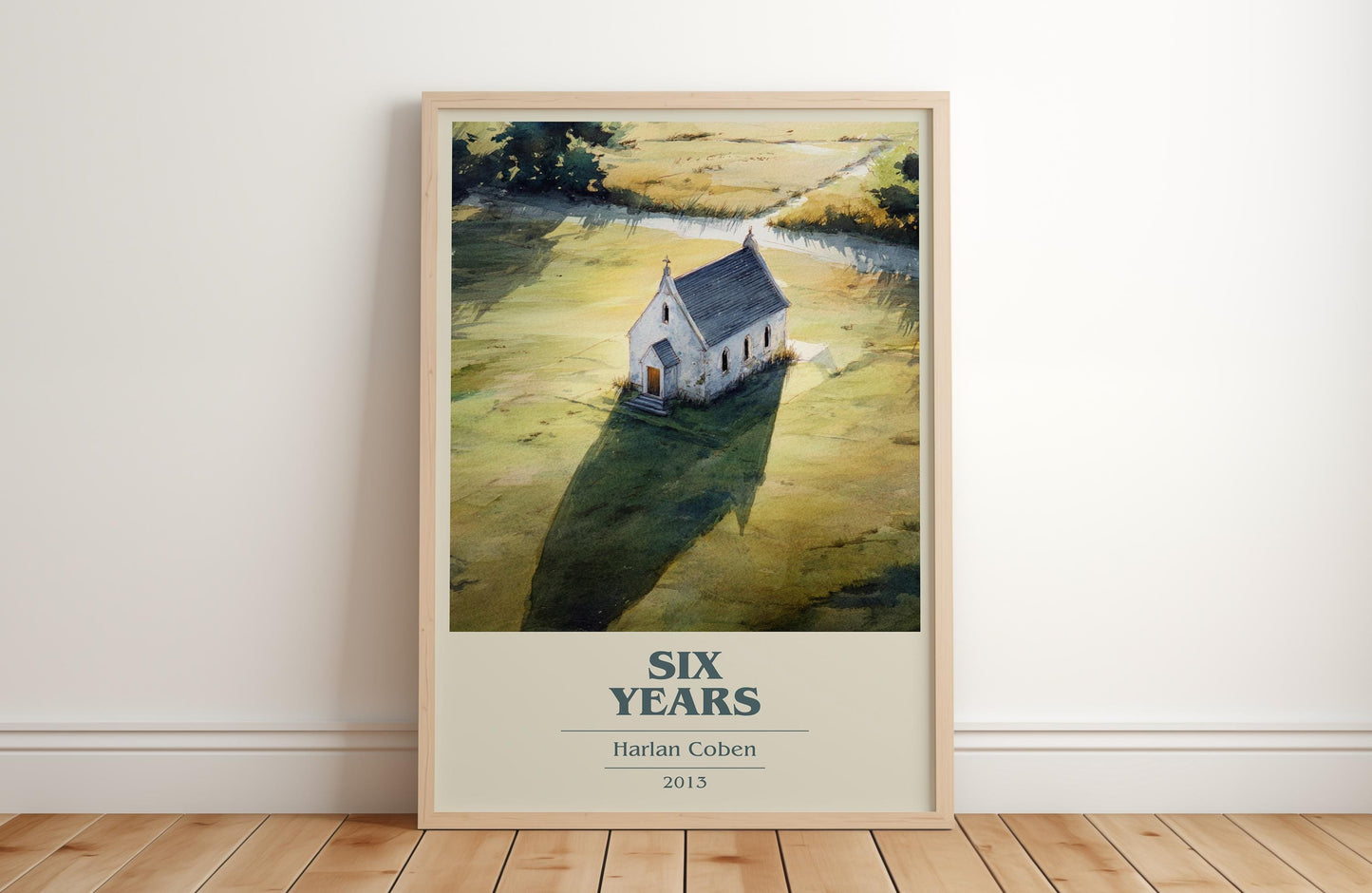Six Years by Harlan Coben | Book Poster | Literary Art Gift For Book Lover | Novel Inspired Wall Art | Free Delivery