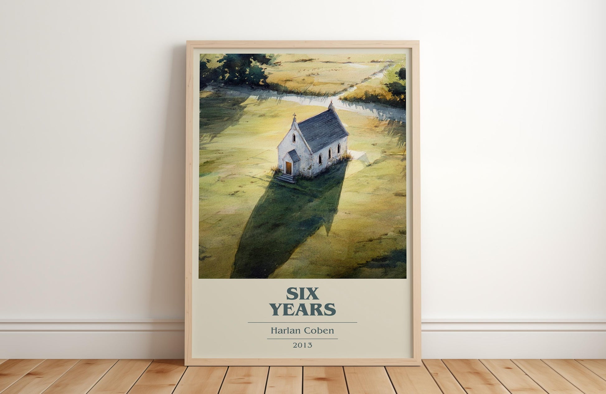 Six Years by Harlan Coben | Book Poster | Literary Art Gift For Book Lover | Novel Inspired Wall Art | Free Delivery