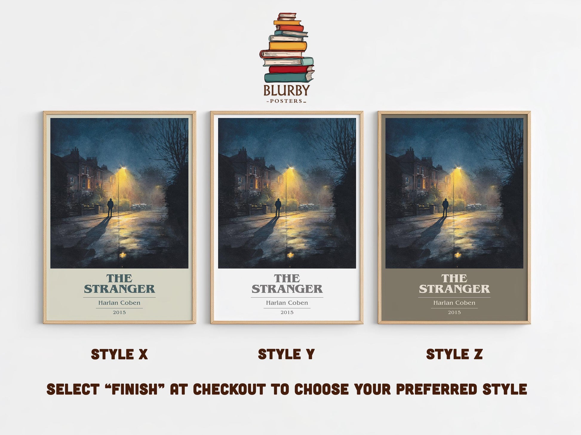 The Stranger by Harlan Coben | Book Poster | Literary Art Gift For Book Lover | Novel Inspired Wall Art | Free Delivery