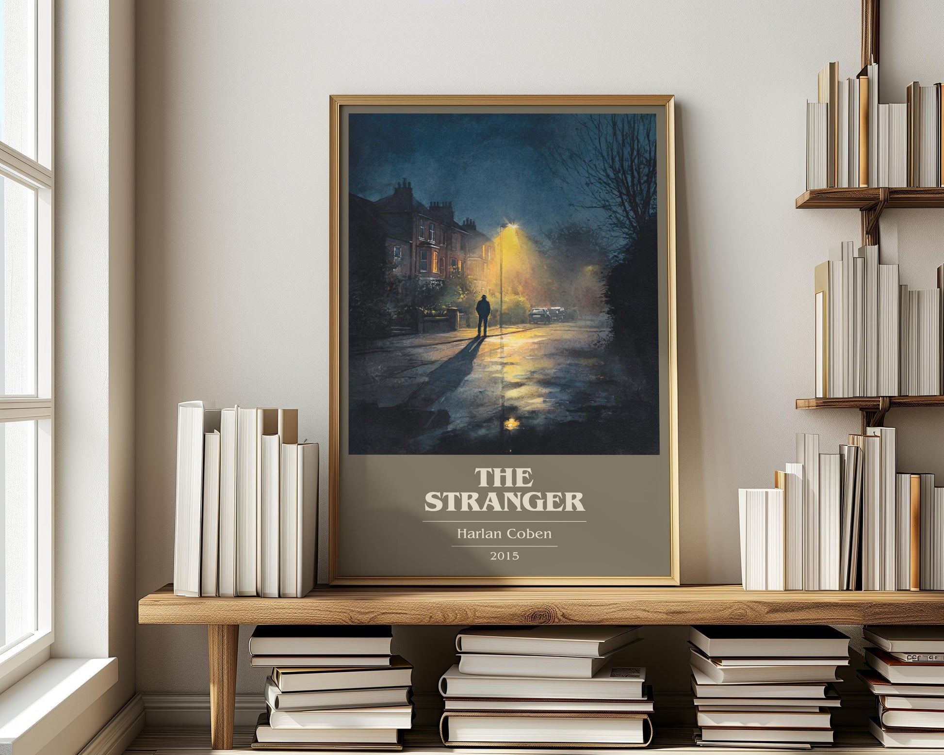 The Stranger by Harlan Coben | Book Poster | Literary Art Gift For Book Lover | Novel Inspired Wall Art | Free Delivery