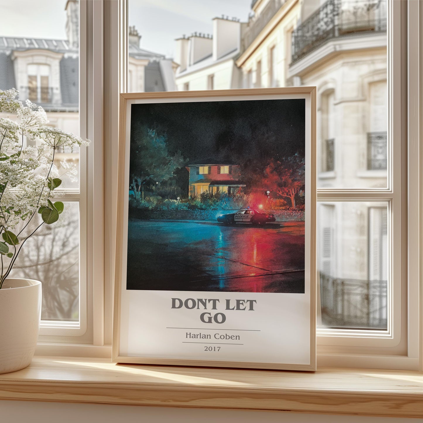 Don't Let Go by Harlan Coben | Book Poster | Literary Art Gift For Book Lover | Novel Inspired Wall Art | Free Delivery