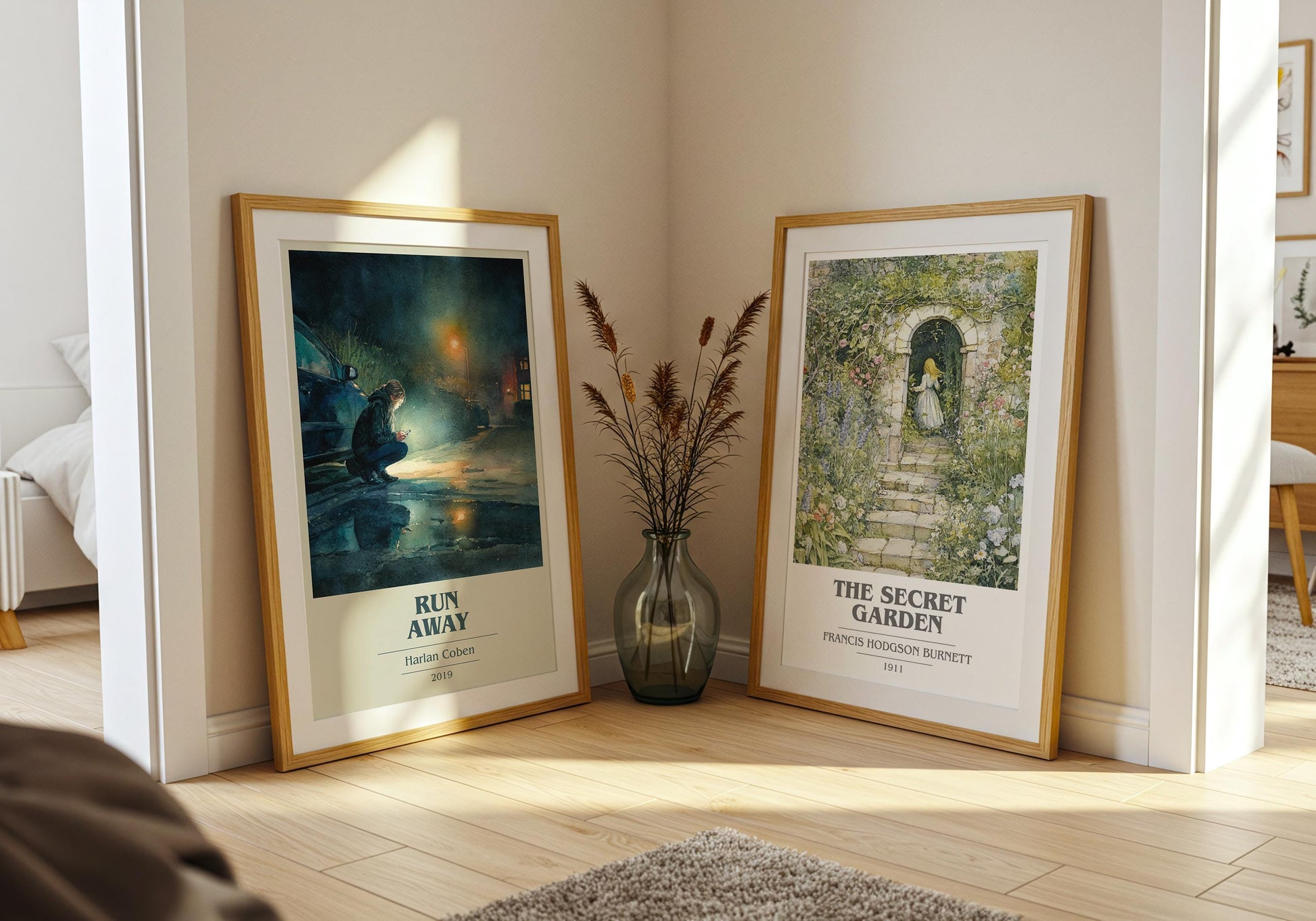 Run Away by Harlan Coben | Book Poster | Literary Art Gift For Book Lover | Novel Inspired Wall Art | Free Delivery