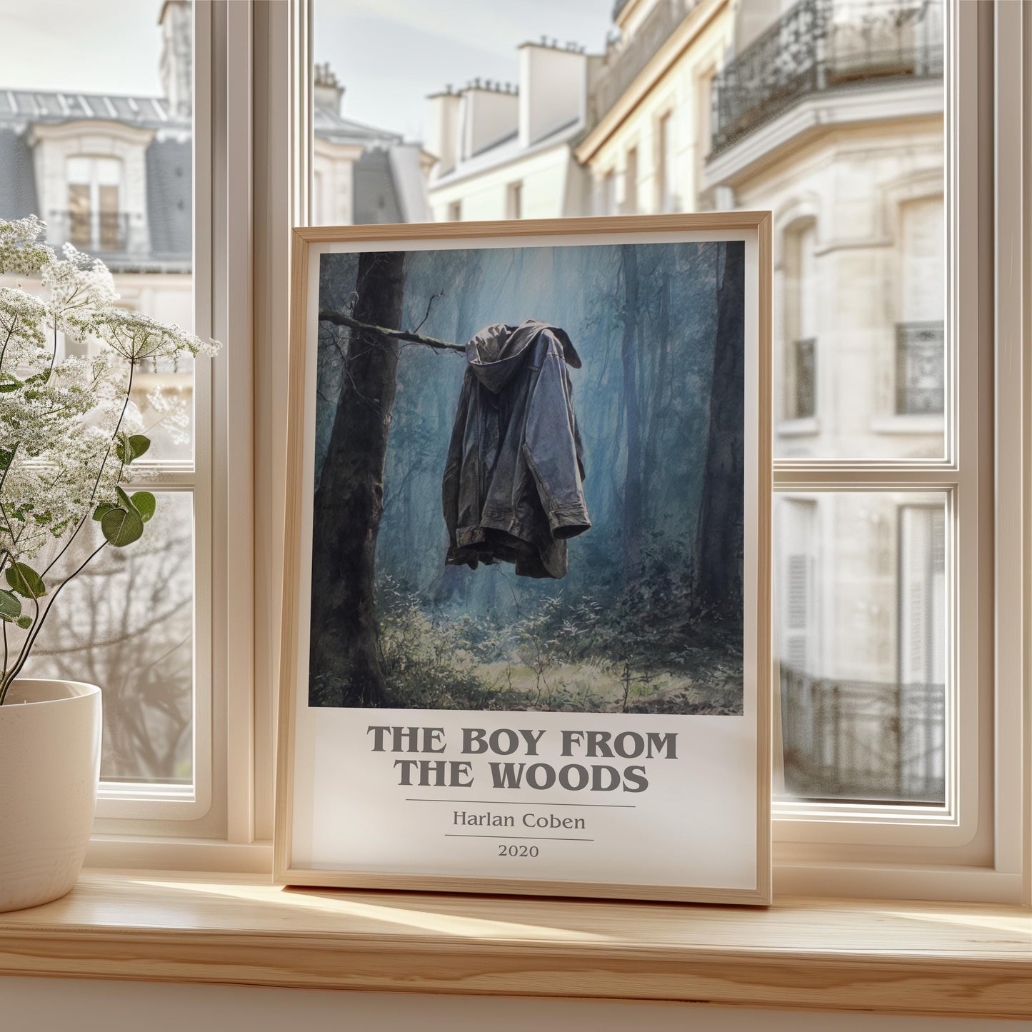 The Boy From The Woods by Harlan Coben | Book Poster | Literary Art Gift For Book Lover | Novel Inspired Wall Art | Free Delivery