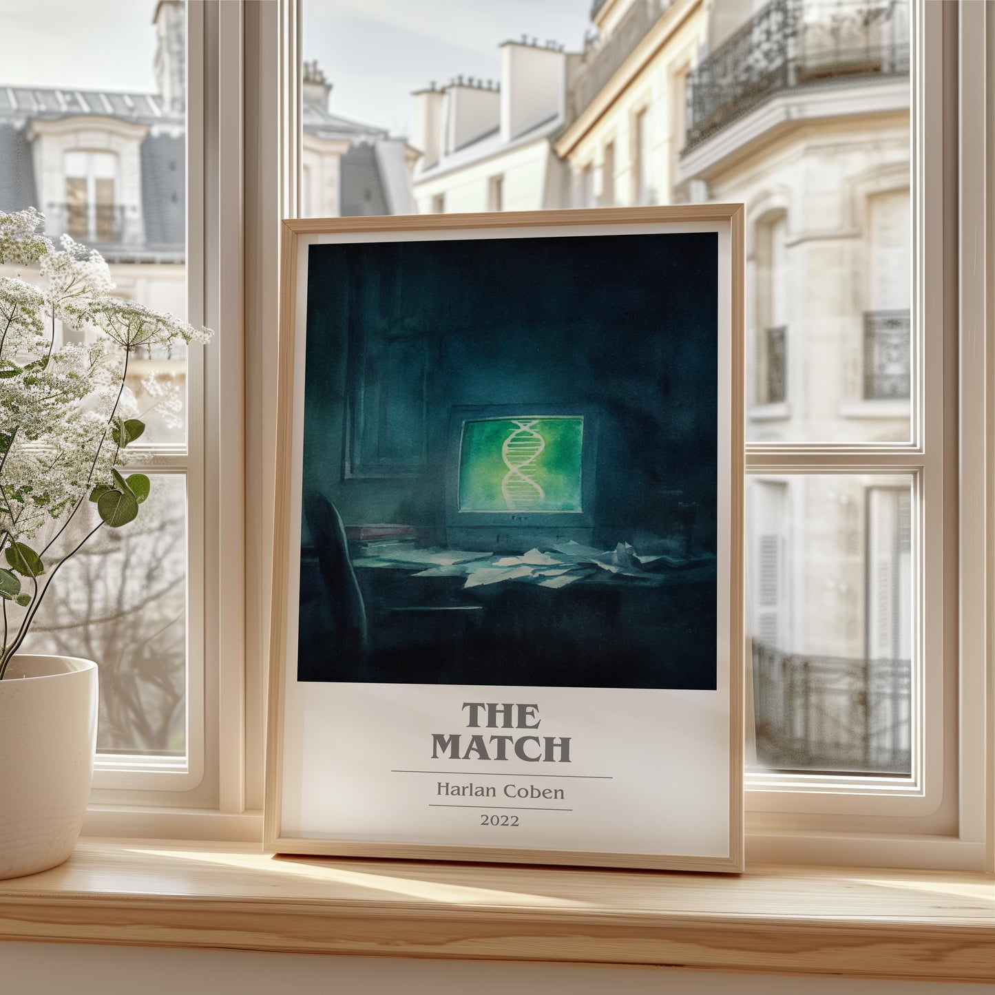 The Match by Harlan Coben | Book Poster | Literary Art Gift For Book Lover | Novel Inspired Wall Art | Free Delivery