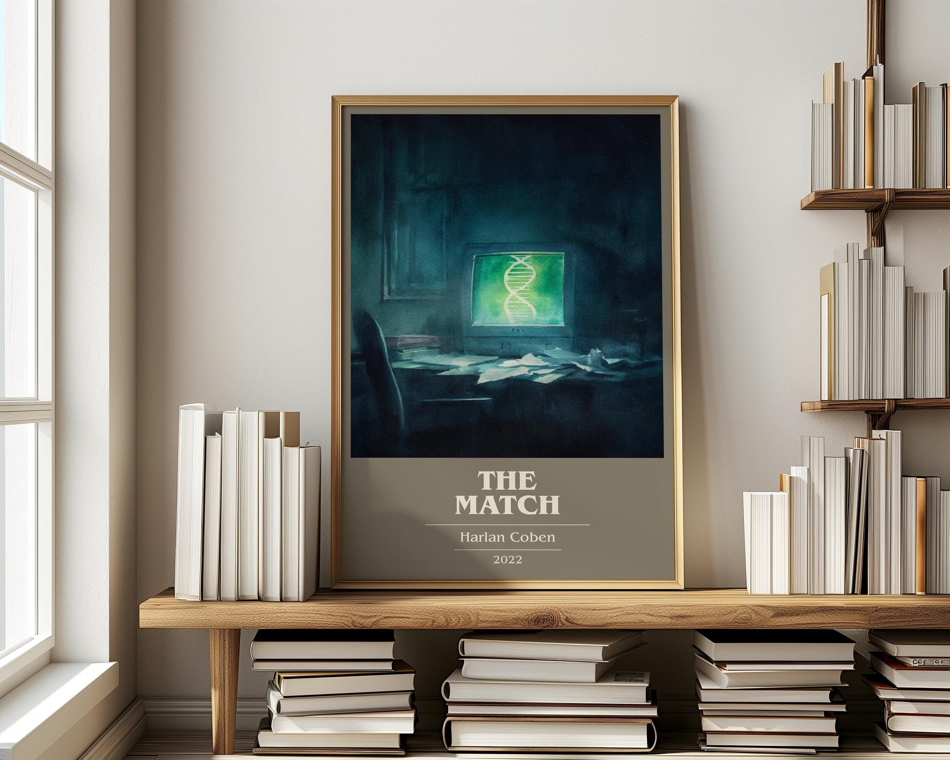 The Match by Harlan Coben | Book Poster | Literary Art Gift For Book Lover | Novel Inspired Wall Art | Free Delivery