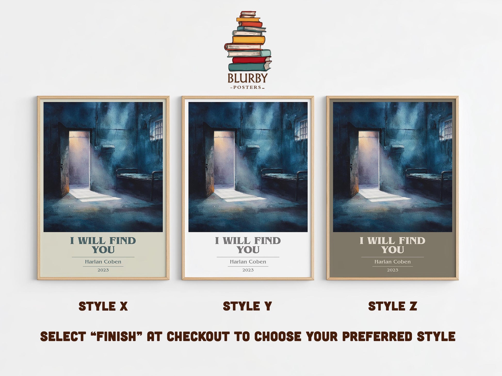 I Will Find You by Harlan Coben | Book Poster | Literary Art Gift For Book Lover | Novel Inspired Wall Art | Free Delivery