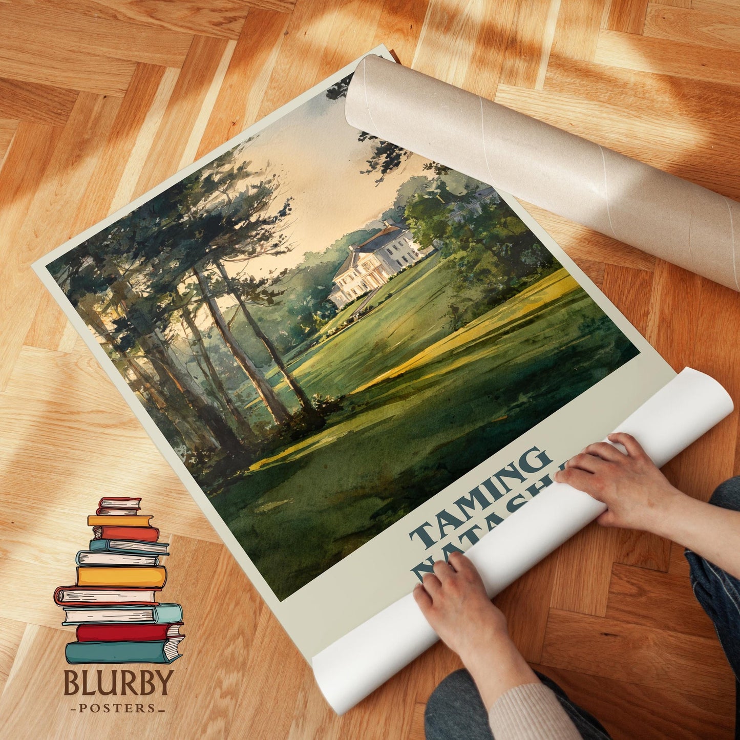 Taming Natasha book poster packaging – museum-quality print rolled in protective tube