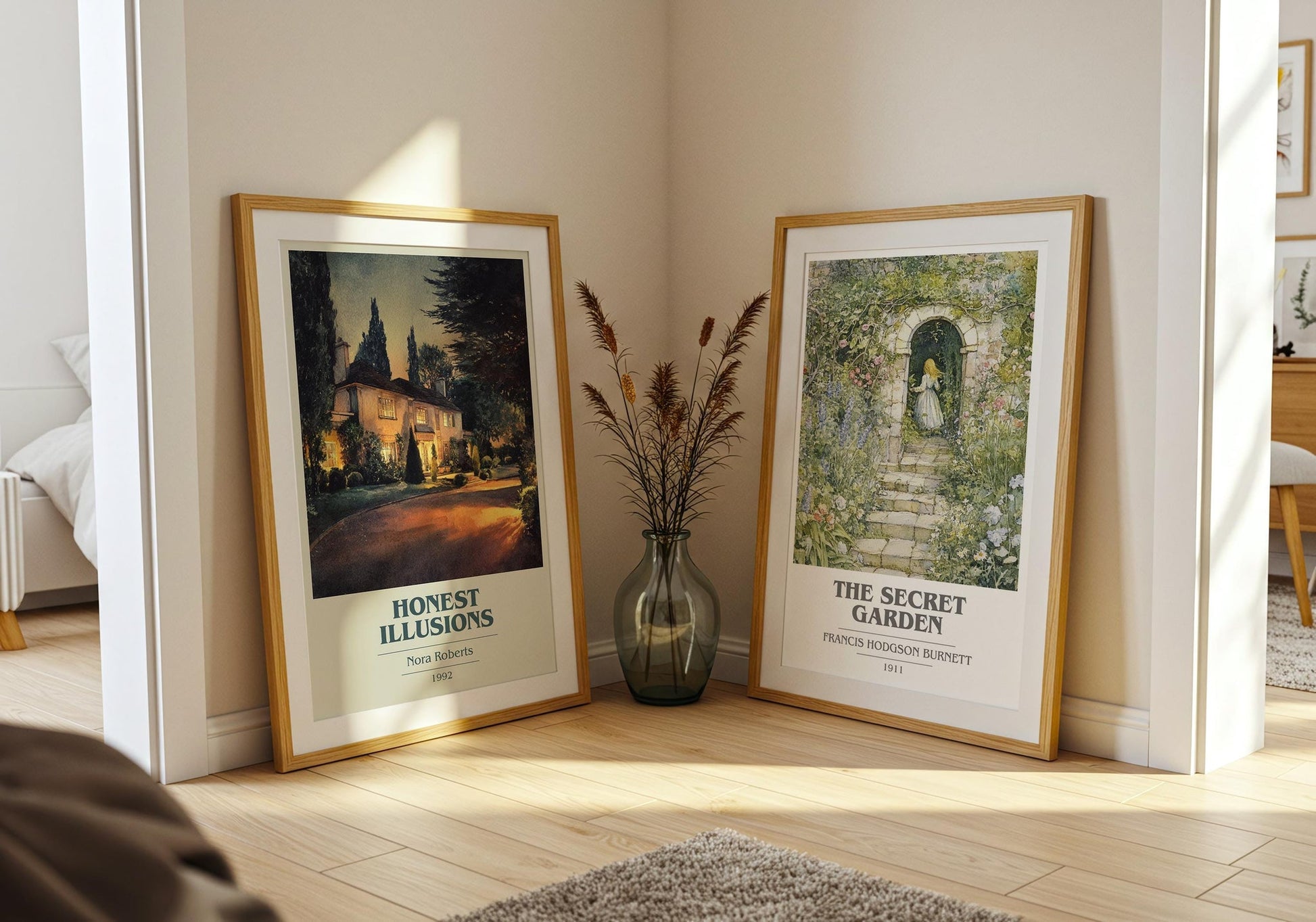 Honest Illusions book cover print on bookshelf – Nora Roberts fan gift