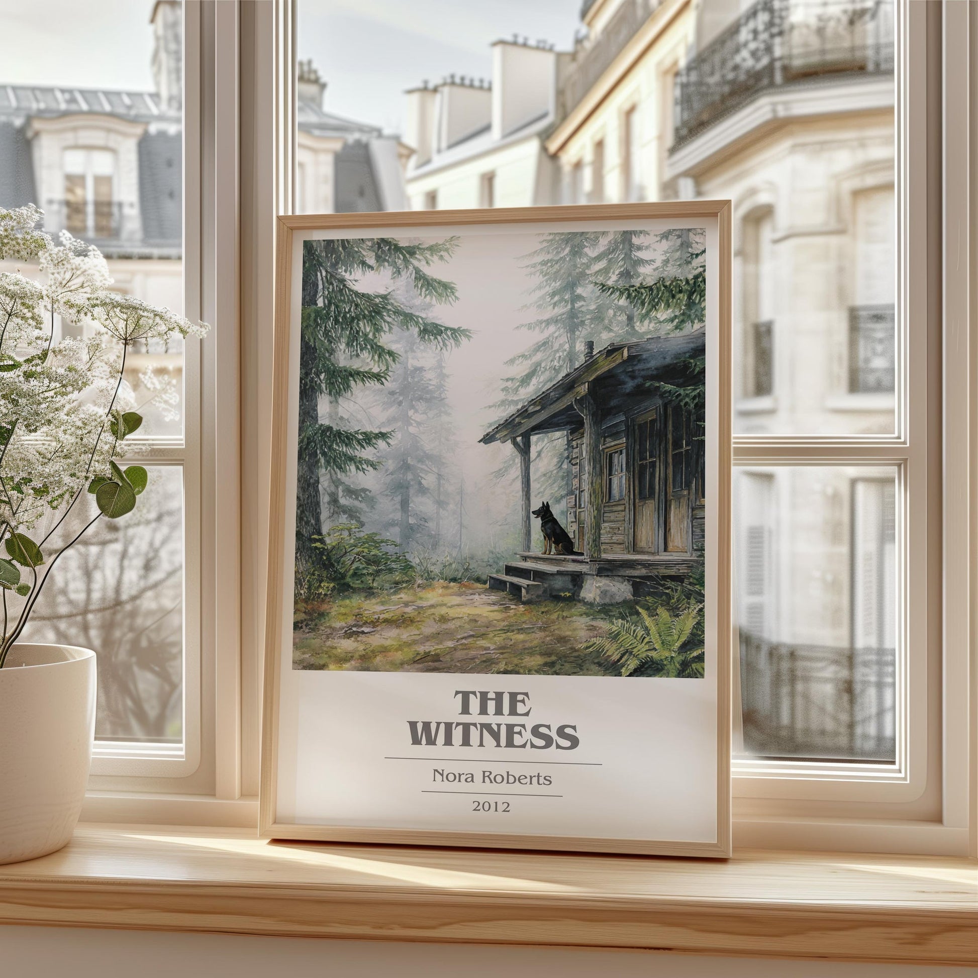 The Witness book cover poster colour and style options – Nora Roberts book art