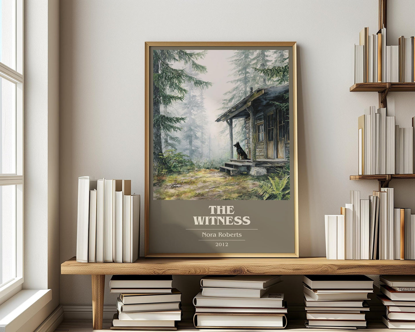 The Witness book cover book poster framed on wall – romance wall art
