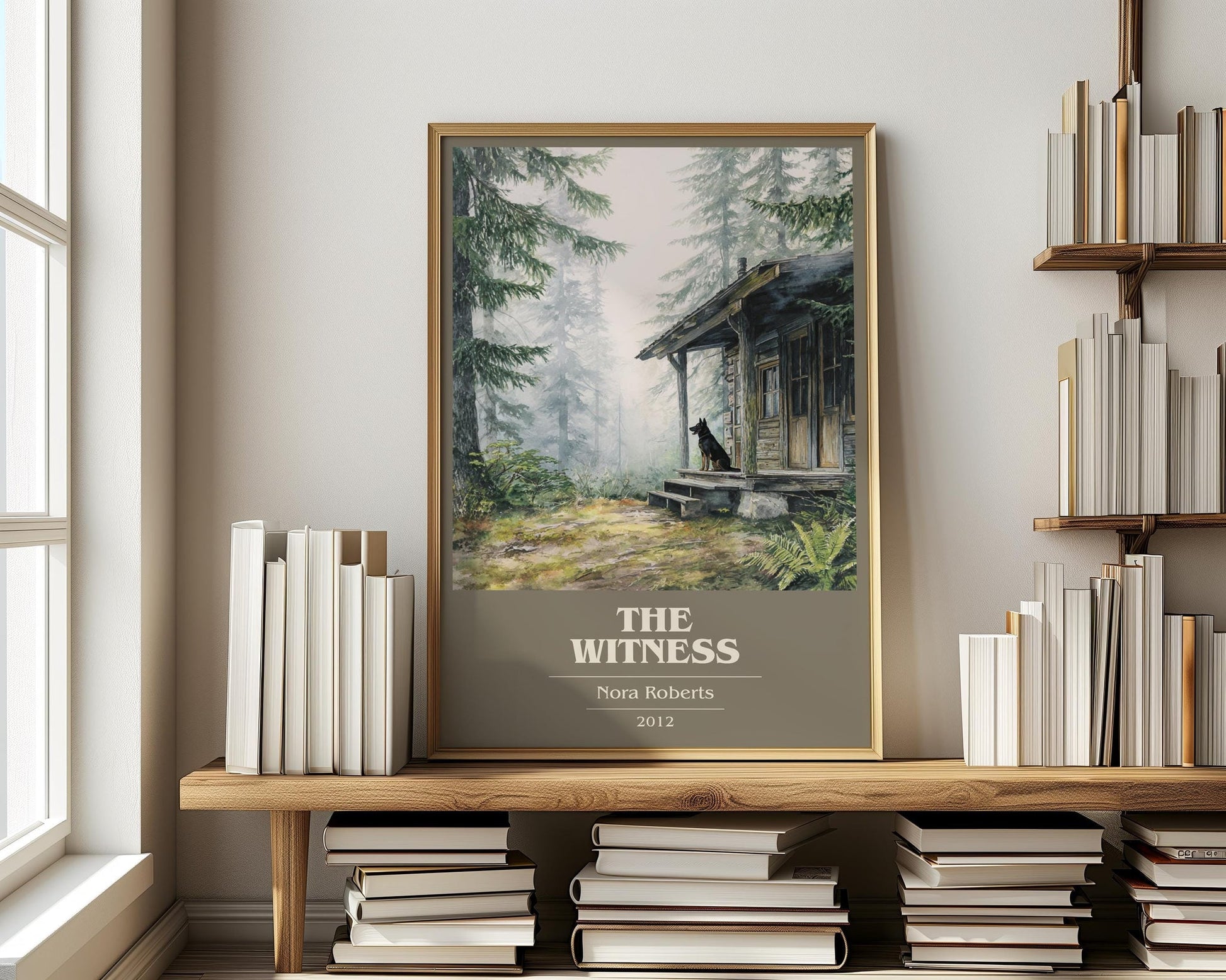 The Witness book cover book poster framed on wall – romance wall art