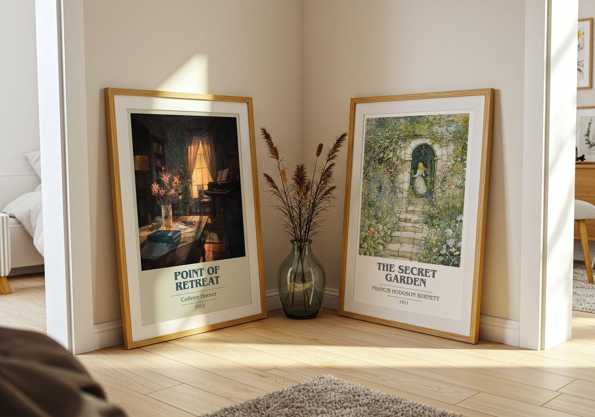Point Of Retreat book cover print on bookshelf – Colleen Hoover fan gift