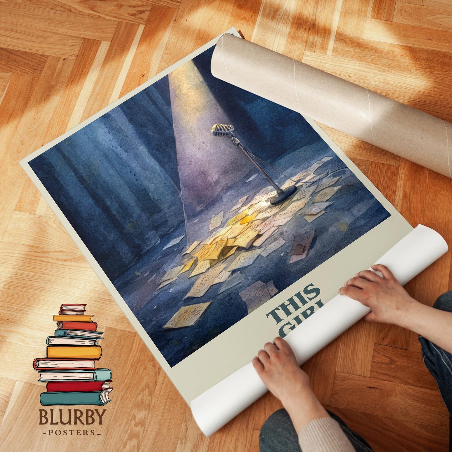 This Girl book cover poster paired in gallery wall – literary art prints