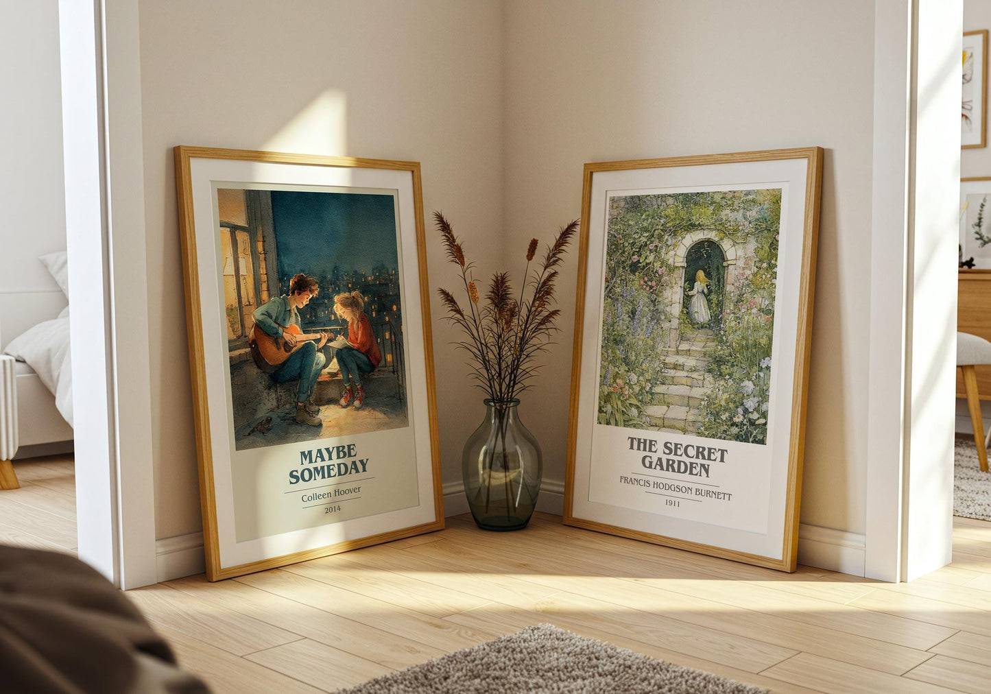 Maybe Someday book cover poster paired in gallery wall – literary art prints