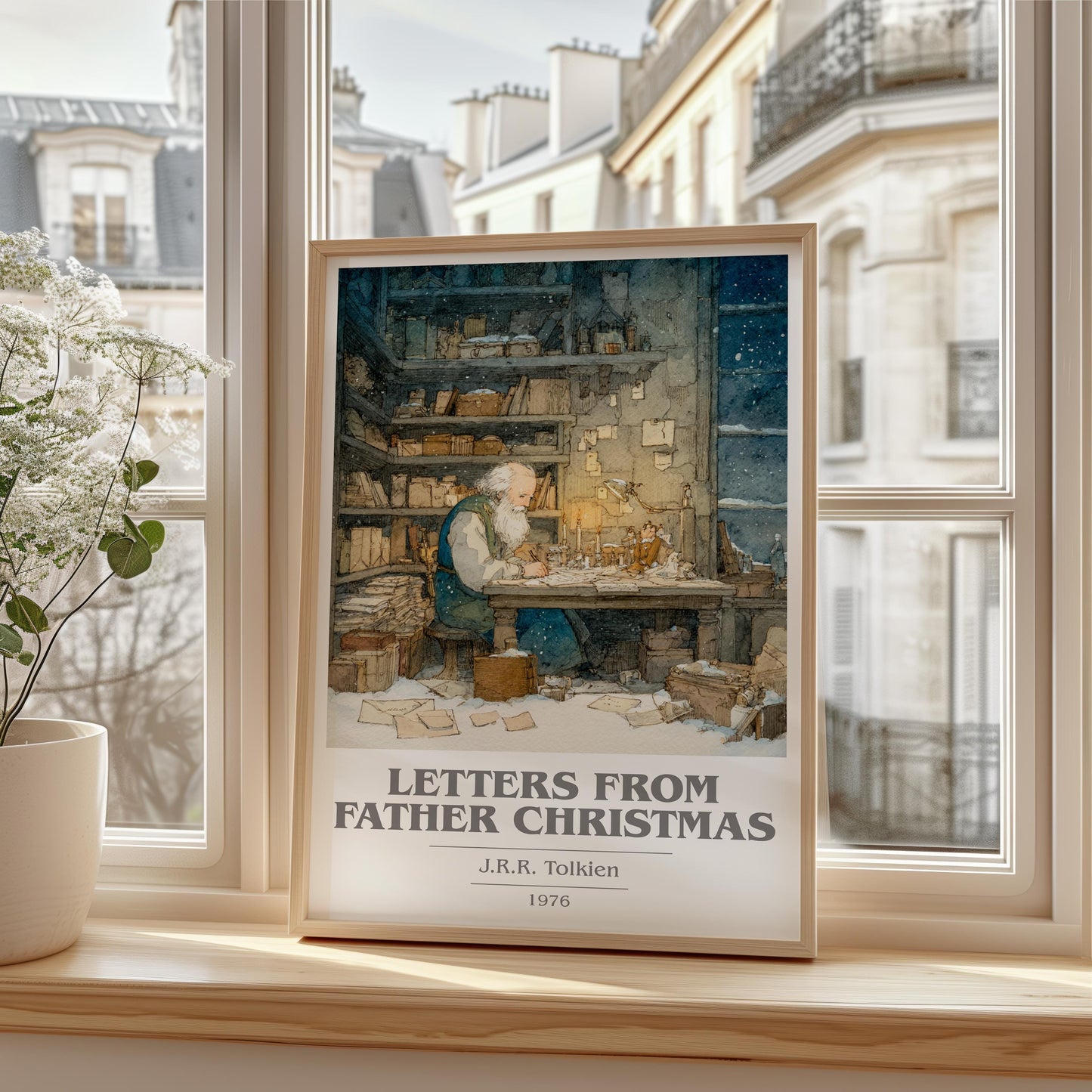 Letters From Father Christmas by J.R.R. Tolkien | Book Poster | Literary Art Gift For Book Lover | Novel Inspired Wall Art | Free Delivery