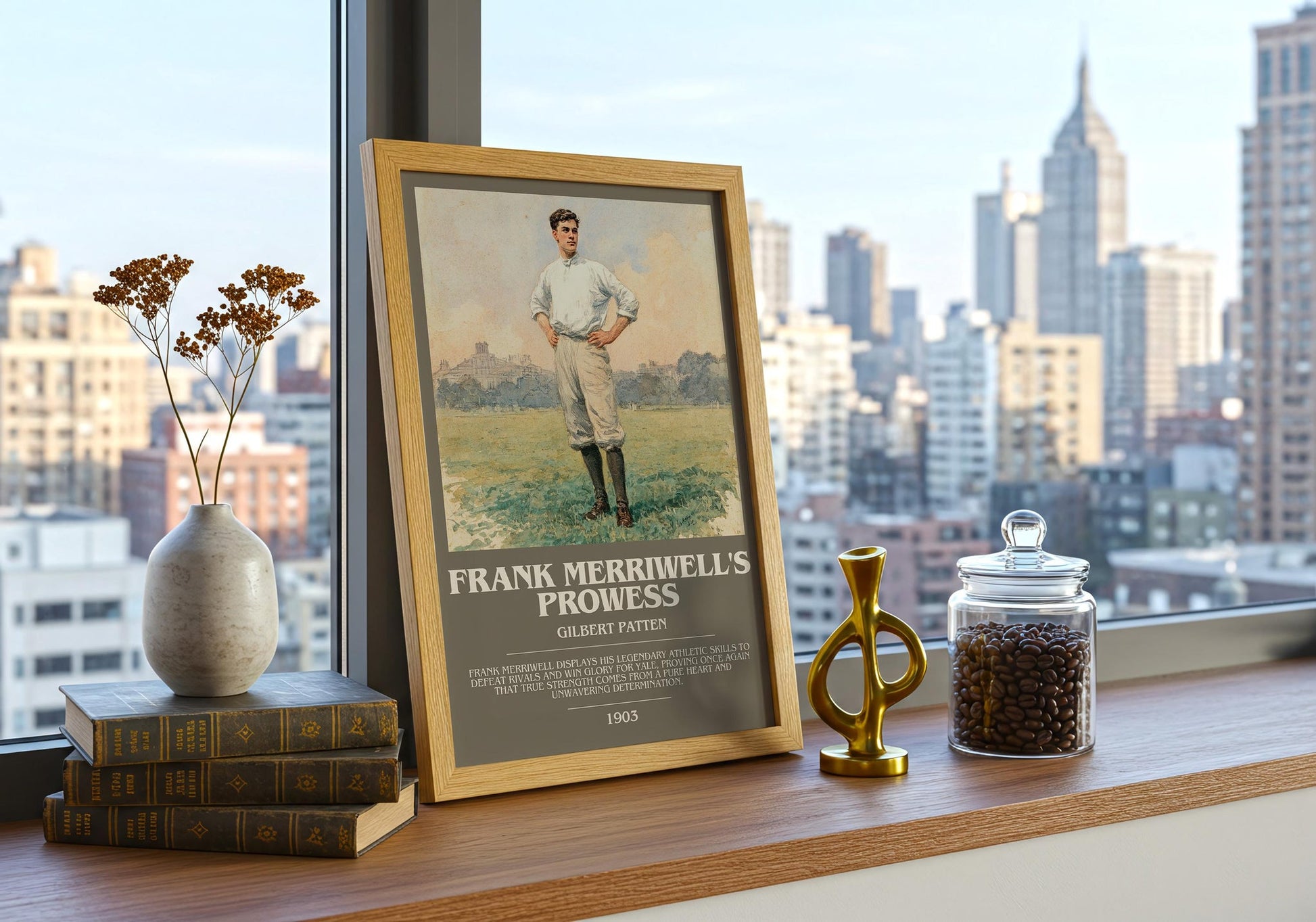 Frank Merriwell's Prowess bookish book poster framed on wall – adventure wall art