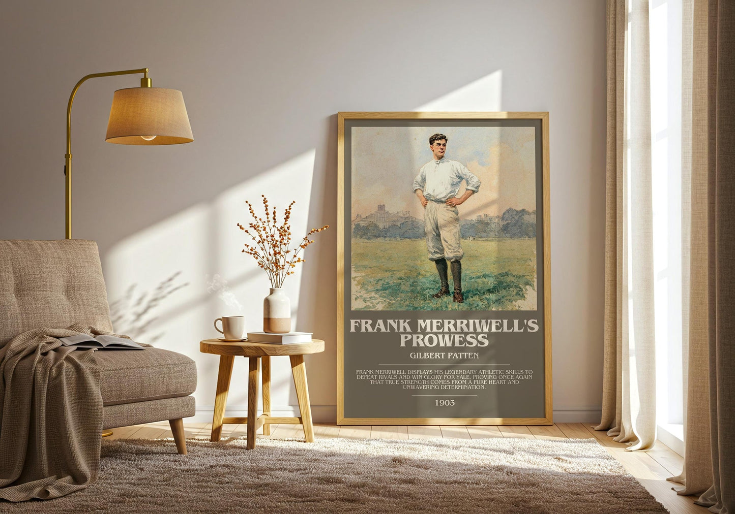 Frank Merriwell's Prowess bookish print on bookshelf – Gilbert Patten fan gift