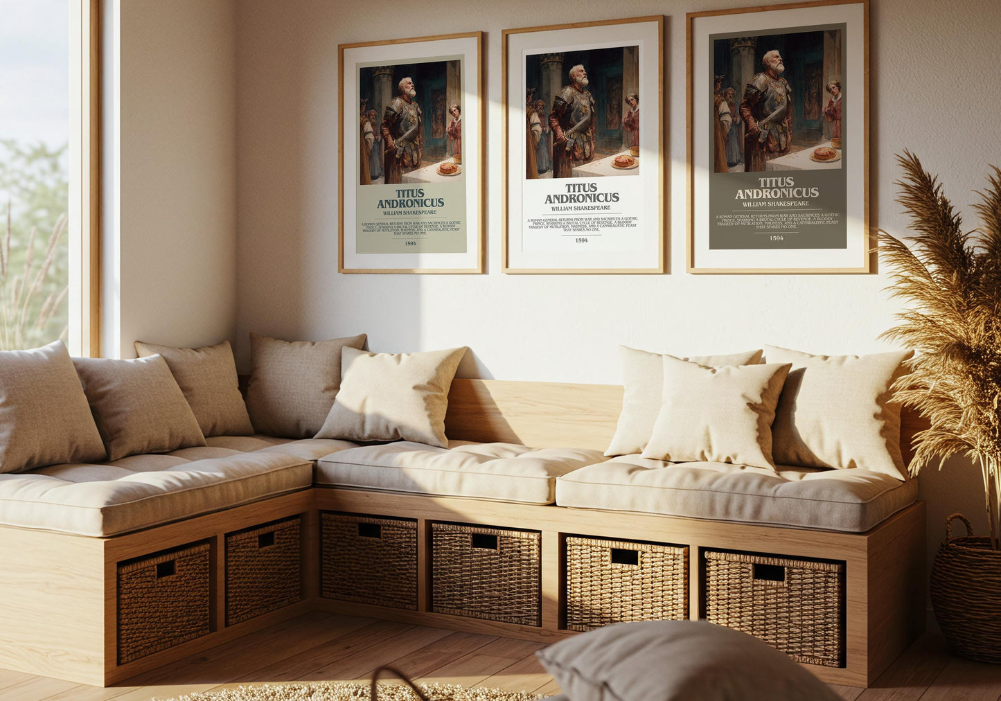 Titus Andronicus by William Shakespeare | Book Poster | Literary Art Gift For Book Lover | Novel Inspired Wall Art | Free Delivery