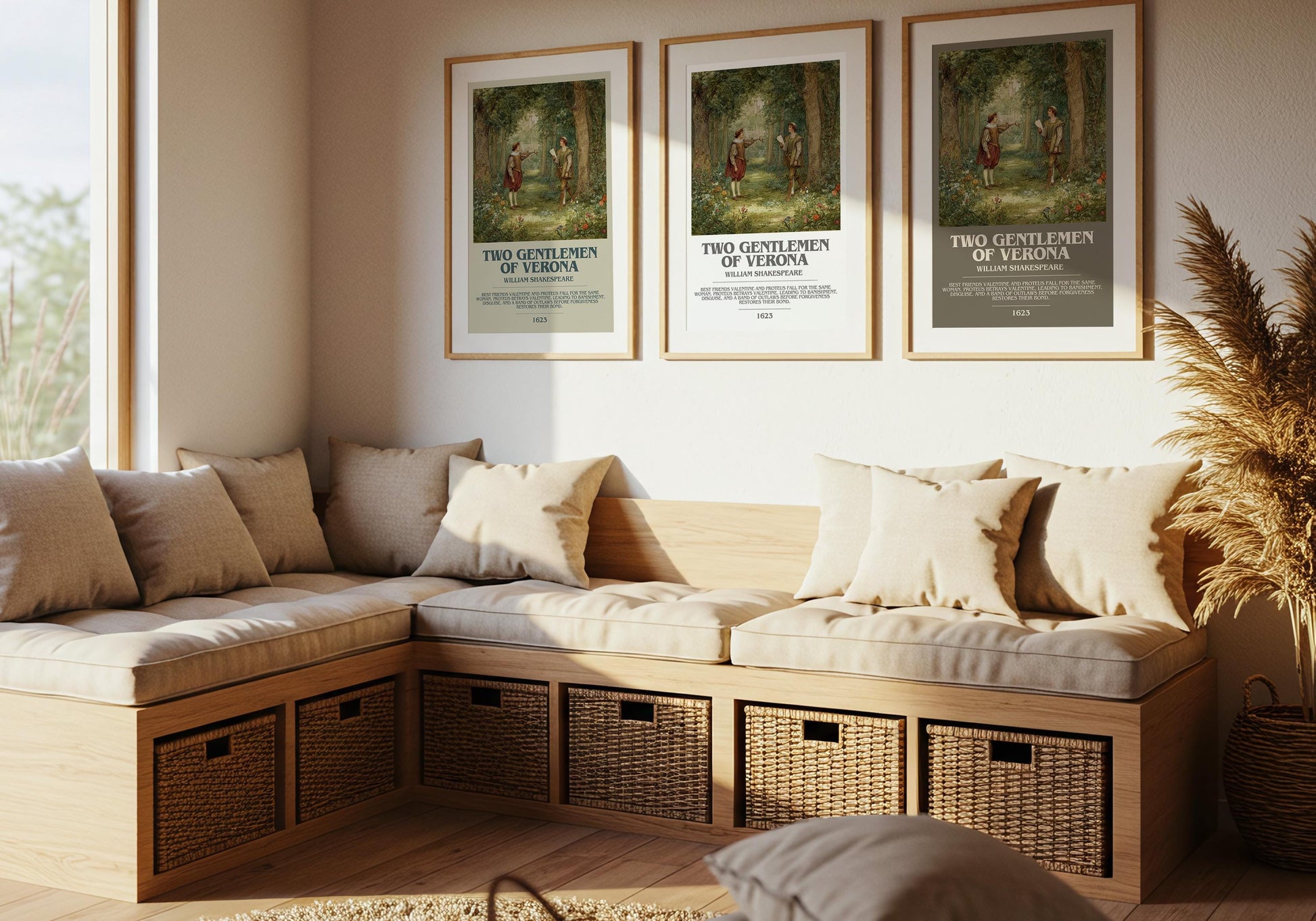 Two Gentlemen of Verona by William Shakespeare | Book Poster | Literary Art Gift For Book Lover | Novel Inspired Wall Art | Free Delivery