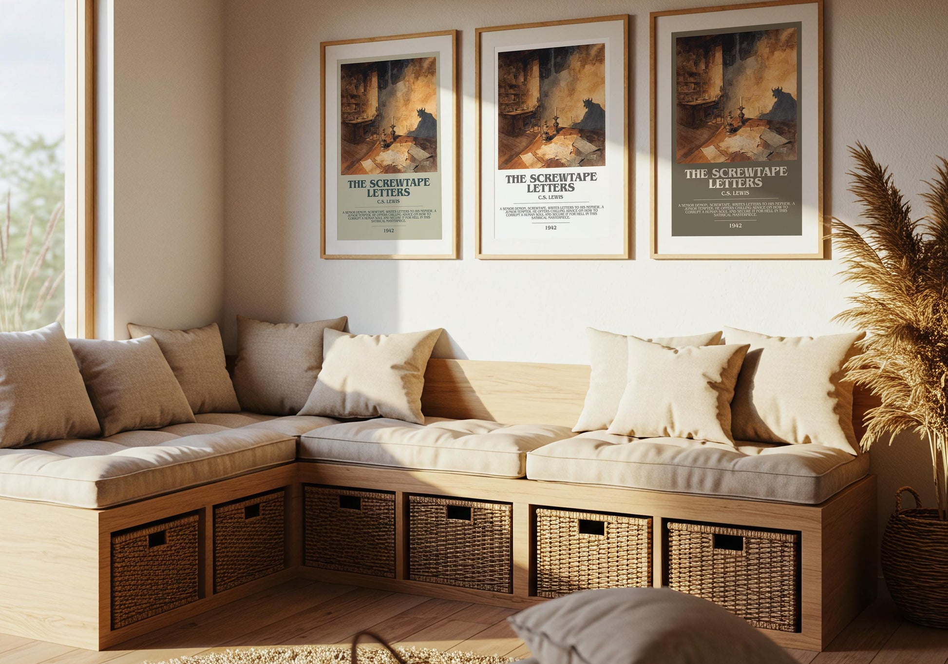 The Screwtape Letters by C.S. Lewis | Book Poster | Literary Art Gift For Book Lover | Novel Inspired Wall Art | Free Delivery