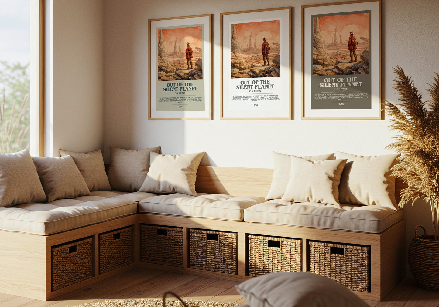 Out of the Silent Planet by C.S. Lewis | Book Poster | Literary Art Gift For Book Lover | Novel Inspired Wall Art | Free Delivery