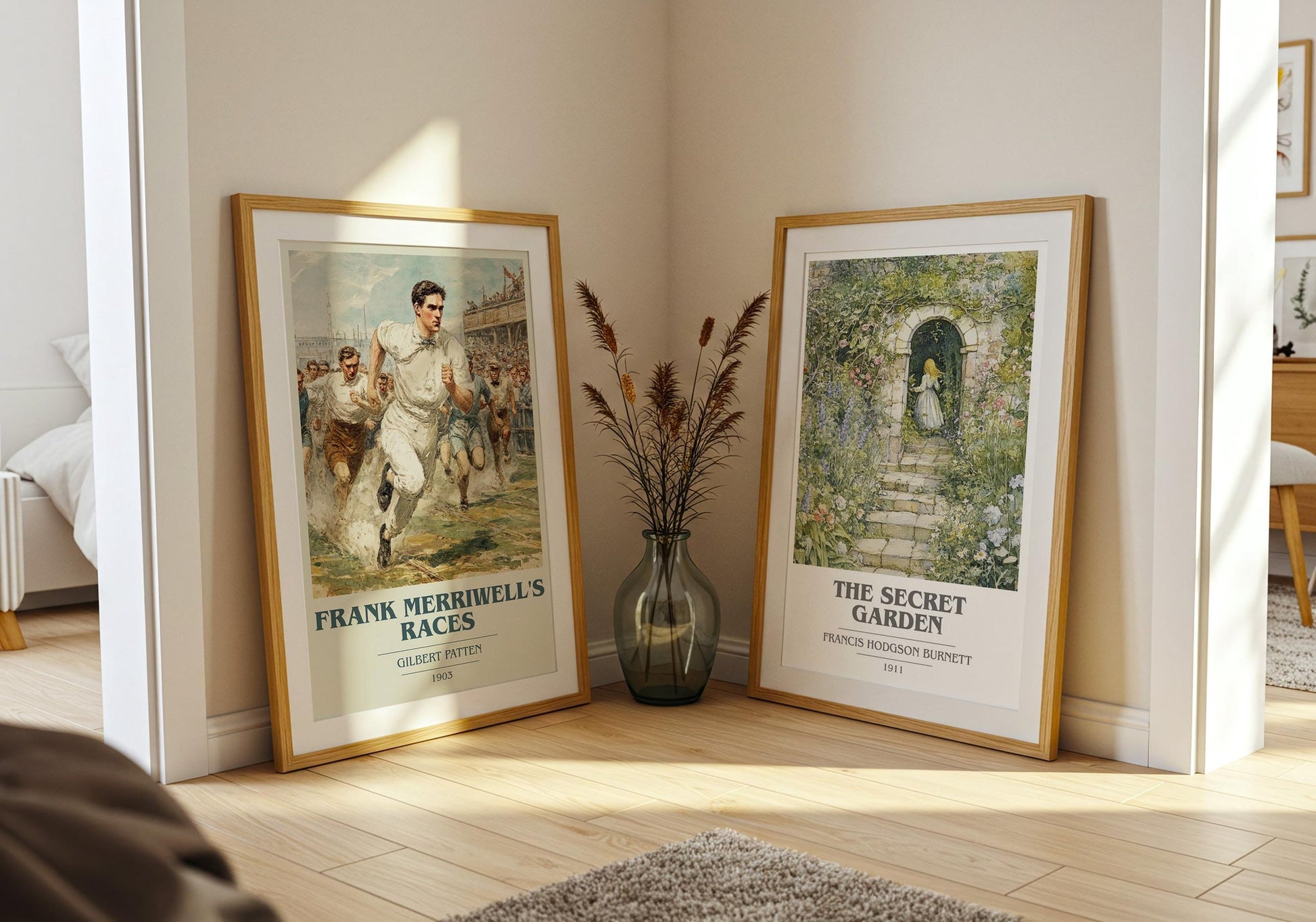 Frank Merriwell's Races book cover print on bookshelf – Gilbert Patten fan gift