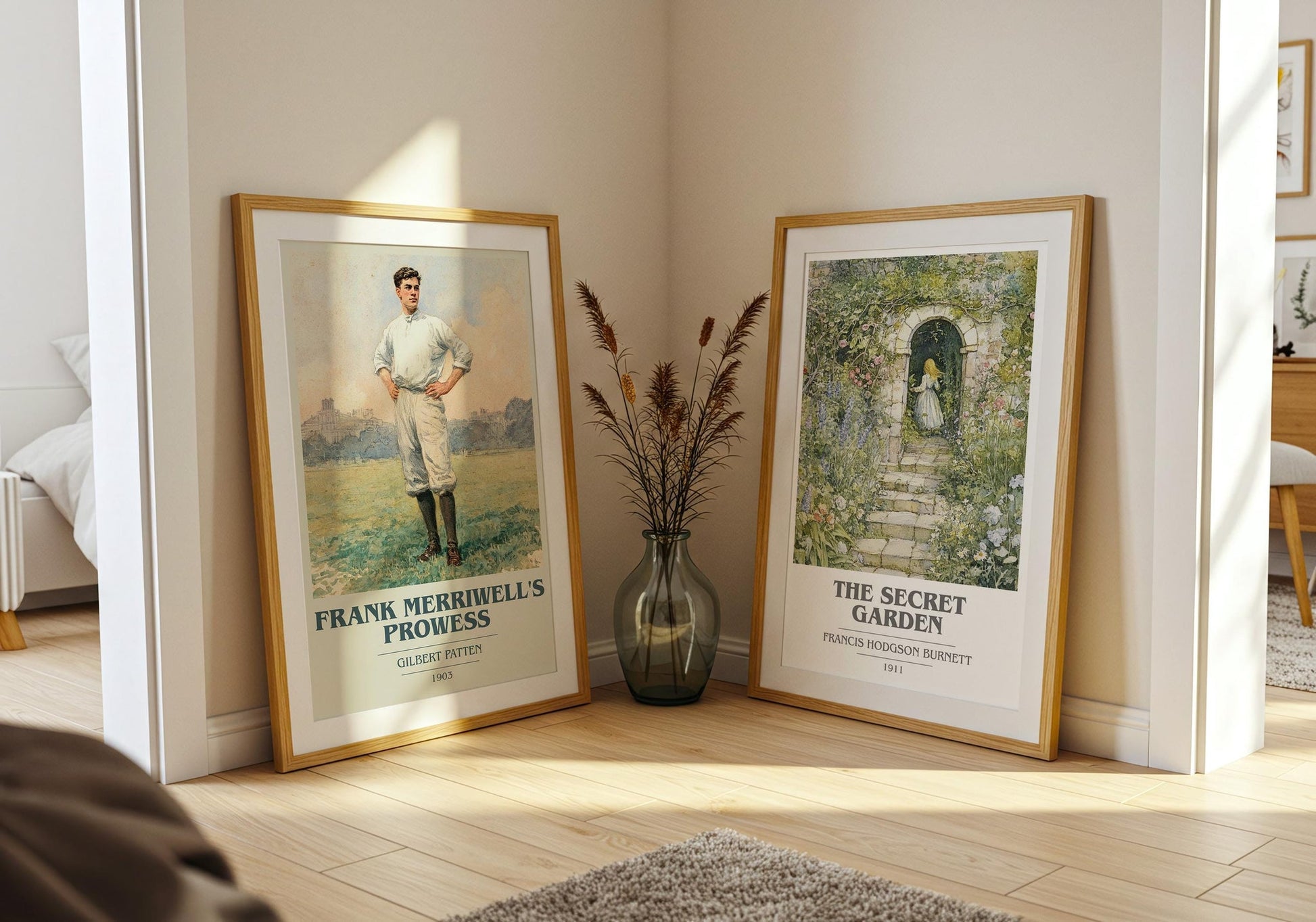 Frank Merriwell's Prowess book cover poster paired in gallery wall – literary art prints