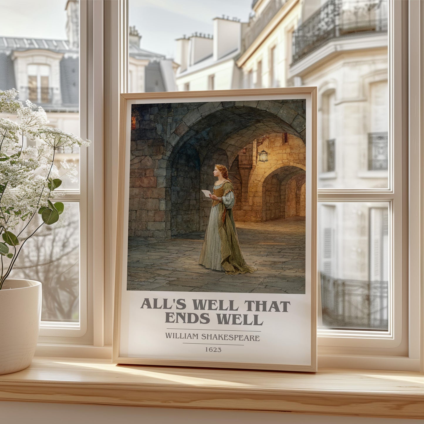 All's Well That Ends Well by William Shakespeare | Book Poster | Literary Art Gift For Book Lover | Novel Inspired Wall Art | Free Delivery