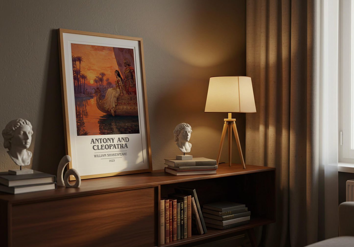 Antony and Cleopatra by William Shakespeare | Book Poster | Literary Art Gift For Book Lover | Novel Inspired Wall Art | Free Delivery