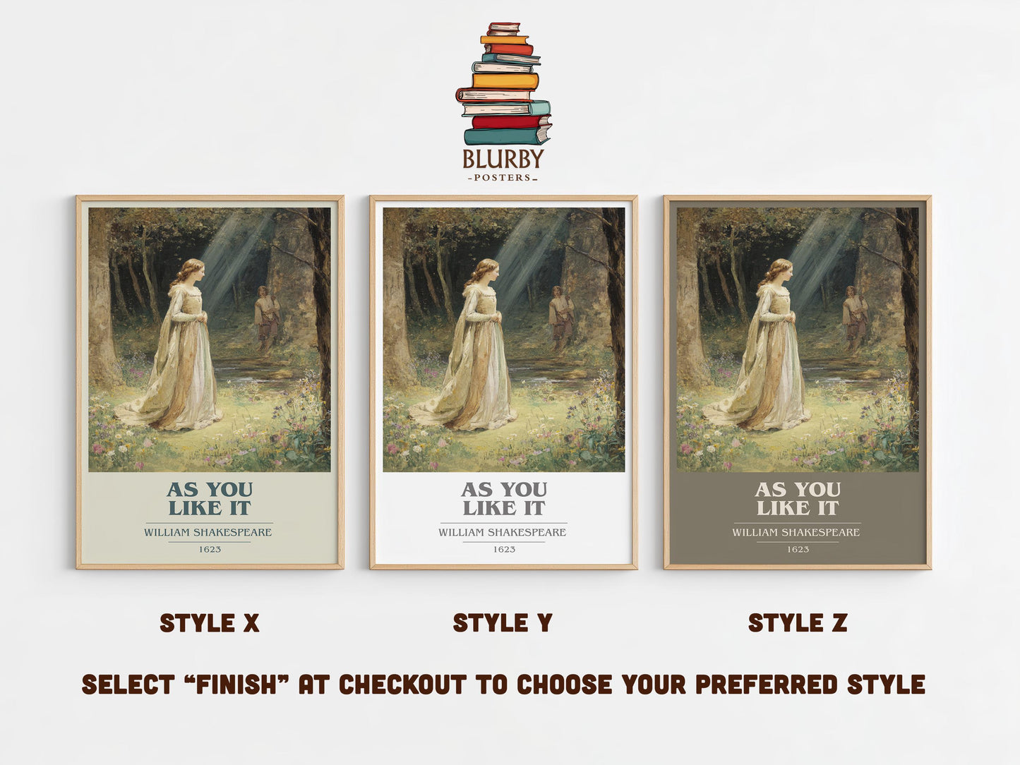 As You Like It by William Shakespeare | Book Poster | Literary Art Gift For Book Lover | Novel Inspired Wall Art | Free Delivery