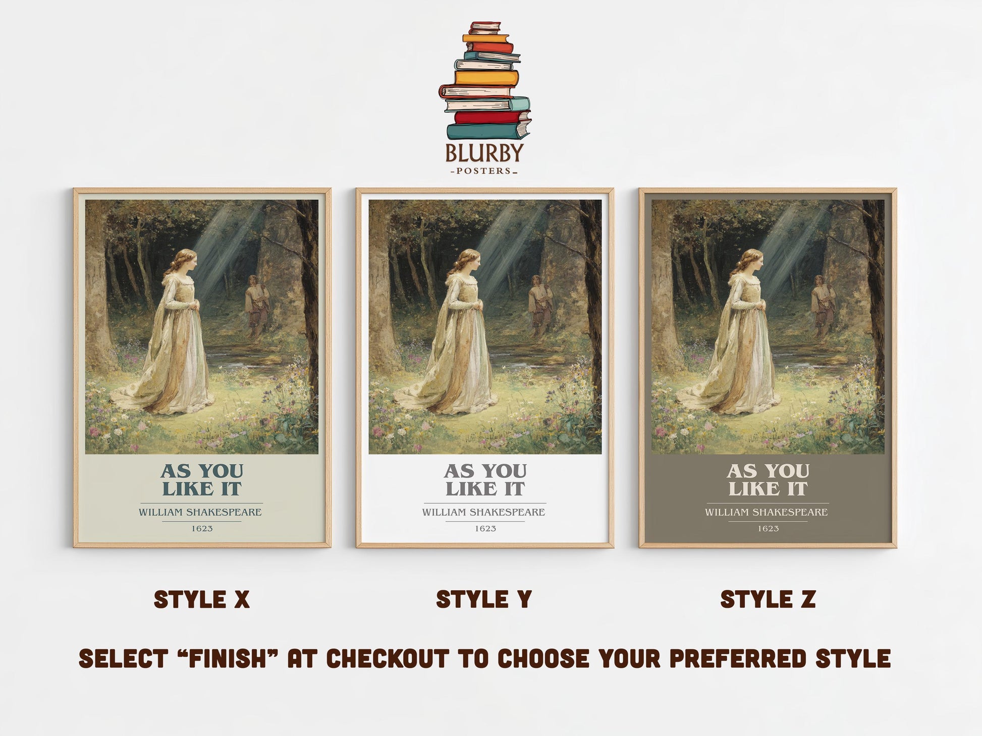 As You Like It by William Shakespeare | Book Poster | Literary Art Gift For Book Lover | Novel Inspired Wall Art | Free Delivery