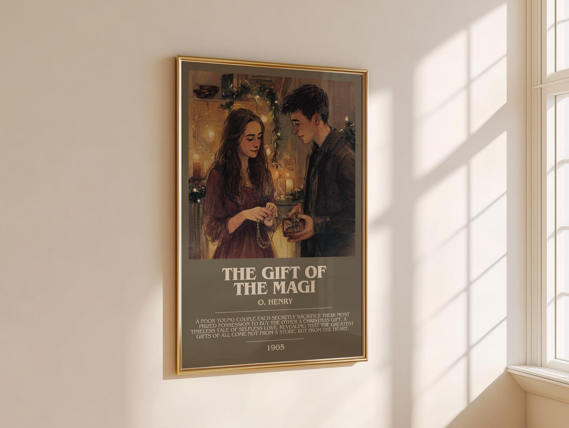 The Gift Of The Magi bookish book poster framed on wall – adventure wall art