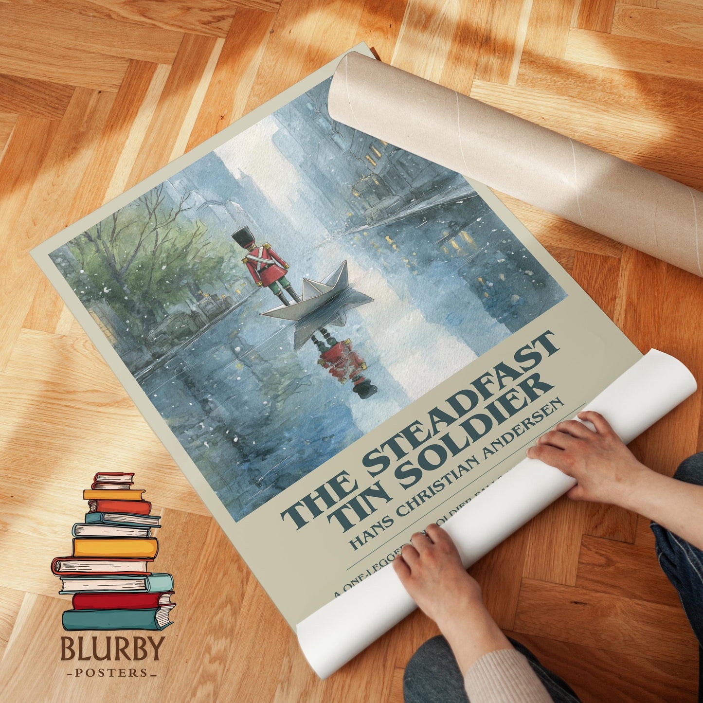 The Steadfast Tin Solider by Hans Christian Andersen | Book Poster | Literary Art Gift For Book Lover | Novel Inspired Wall Art