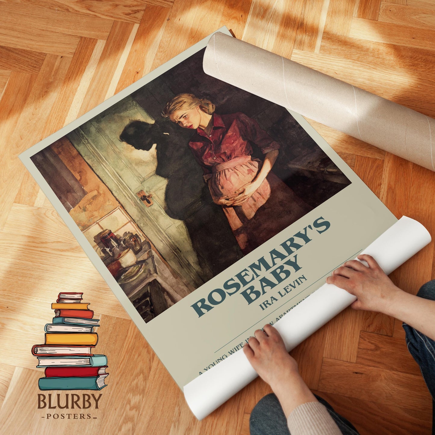 Rosemary's Baby by Ira Levin | Book Poster | Literary Art Gift For Book Lover | Novel Inspired Wall Art