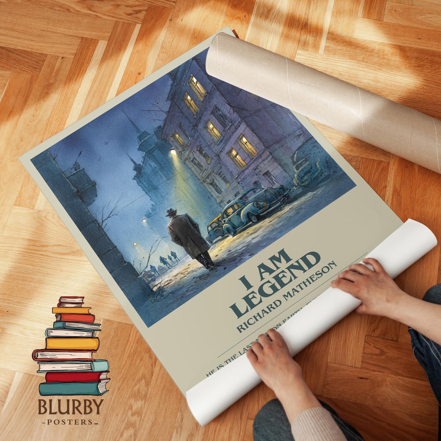 I Am Legend by Richard Matheson | Book Poster | Literary Art Gift For Book Lover | Novel Inspired Wall Art